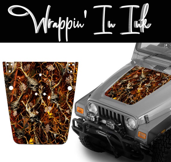 Jeep Wrangler Choose From 3 Skull Camouflage Hood Wrap Decals - Etsy Ireland