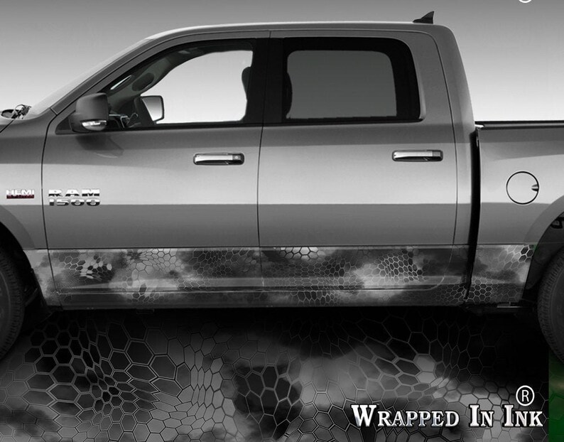 Rocker Panel Wrap Kit Chameleon Night Camo Gray Nighttime Etsy Canada