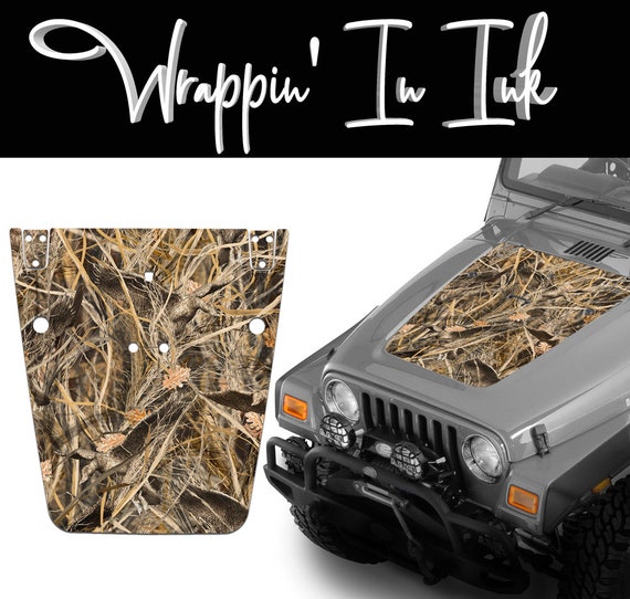 Jeep Wrangler Choose From 2 Grassy Camouflage Hood Wrap Decals - Etsy