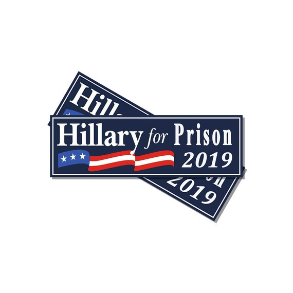 Hillary Fur Gefangnis 2019 Oder 2020 Autoaufkleber Etsy