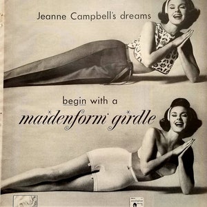 1965 Maidenform Bra Ad // Vintage Magazine Print Ad // Vintage