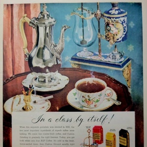 1947 A & P Coffee Vintage Advertisement Kitchen Wall Art Cafe Decor Eight O Clock Coffee Print Kitchen Decor Vintage Magazine Ad Unique Art