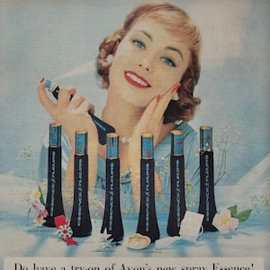 1958 Avon Cosmetics Vintage Advertisement Bathroom Wall Art Bedroom Decor Beauty Salon Decor Magazine Ad Vintage Make-Up Ad Vintage Avon