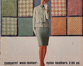 1965 Penney's Department Store Ad: Vintage Boutique Decor, 60's Women's Fashion Magazine Print Advertisement