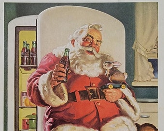 コカコーラサンタ 1946年コカコーラクリスマス広告 - コーラ /ヴィンテージ広告