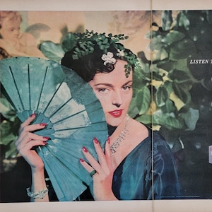 1948 Revlon Sweet Talk Make Up Vintage Advertisement Bathroom Decor Beauty Salon Decor Bedroom Wall Art Original Magazine Ad Cosmetics Ad