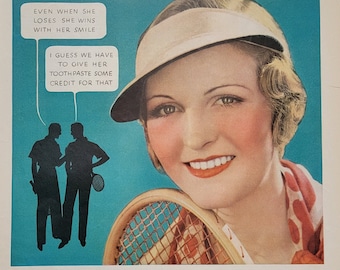 1932 Colgate Toothpaste Vintage Advertisement Bathroom Wall Art Dentist Office Decor Dentist Gift Magazine Ad Vintage Dental Ad Unique Art