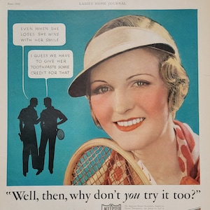 1932 Colgate Toothpaste Vintage Advertisement Bathroom Wall Art Dentist Office Decor Dentist Gift Magazine Ad Vintage Dental Ad Unique Art