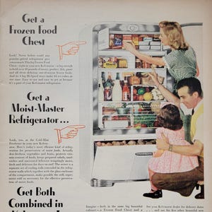 1947 Kelvinator Refrigerator Vintage Advertisement Kitchen Wall Art Appliance Art Vintage Kitchen Decor Magazine Ad Unique Gift Unique Art