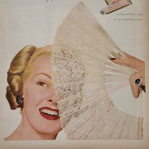 1946 Pepsodent Toothpaste Vintage Advertisement Bathroom Wall Art Dentist Office Decor Original Magazine Print Ad Dental Ephemera Unique Art