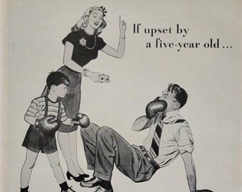 1946 Old Gold Cigarettes Ad: Vintage Man Cave Bar Decor, Tobacco Magazine Print Advertisement