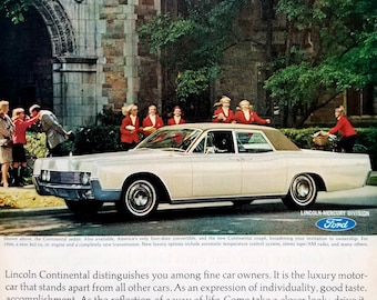 車の広告 1969 リンカーン コンチネンタル (フォード モーター