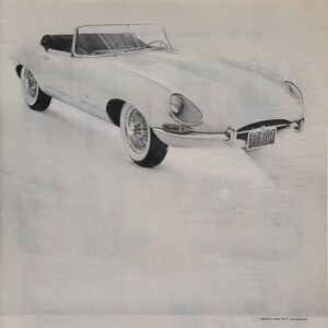 1961 Champion Spark Plugs Jaguar XKE Convertible Ad: Vintage Automotive Magazine Print Advertisement