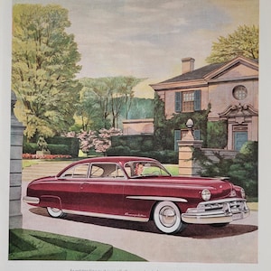 1950 Lincoln Cosmopolitan Automobile Vintage Advertisement Automotive Antique Ford Motor Car Ad Man Cave Decor Magazine Print Ad Automobilia