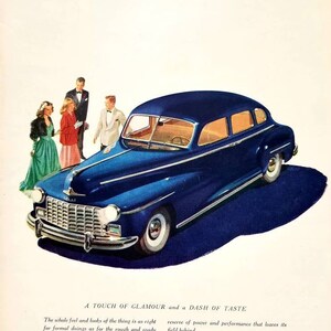 1947 Dodge Vintage Advertisement Automotive Wall Art Classic Car Decor Original Magazine Print Ad Antique Automobile Ephemera Unique Art