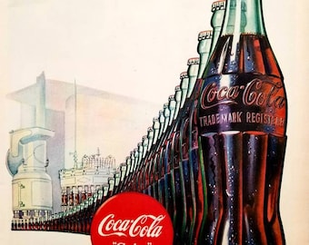 コカコーラ オブジェ ドライブイン ダイナー 1947 コカコーラ コーク ヴィンテージ広告 キッチン ウォール