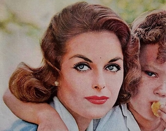 1958 Miss Clairol Hair Color Bath Vintage Advertisement Bathroom Wall Art Hair Stylist Gift Beauty Salon Decor Bathroom Decor Magazine Ad