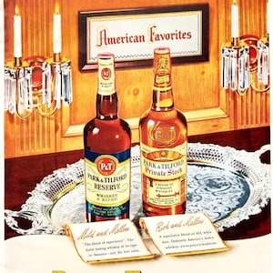1949 Park & Tilford Whiskey Vintage Advertisement Bar Decor Man Cave Vintage Wall Art Original Magazine Print Ad Alcohol Ephemera Unique Art