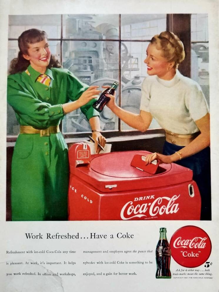 コカ・コーラ Coca・Cola　 ITALY製 オリジナル　1997 企業広告 Coca・Cola ITALY製オリジナル コカ・コーラ 1997 企業広告