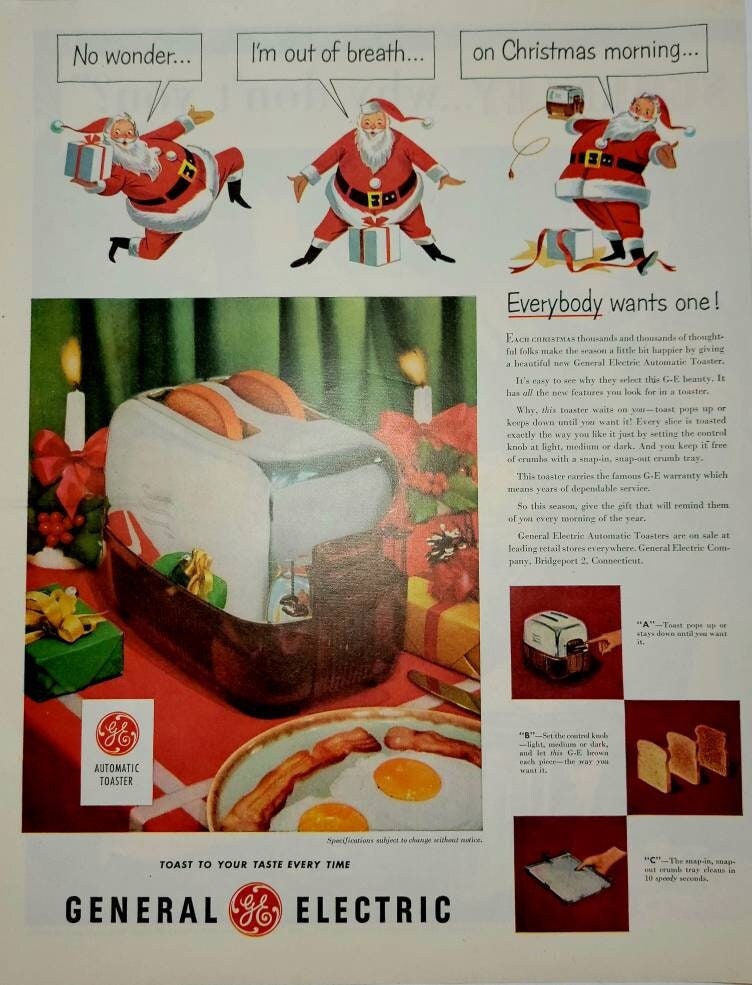 Vintage General Electric Chrome 4 Slice Toaster Toast Pastries MCM – Shop  Cool Vintage Decor