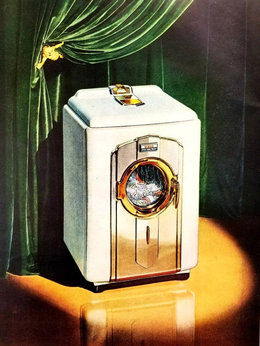 1947 Bendix Washing Machine Vintage Advertisement Laundry Room Etsy
