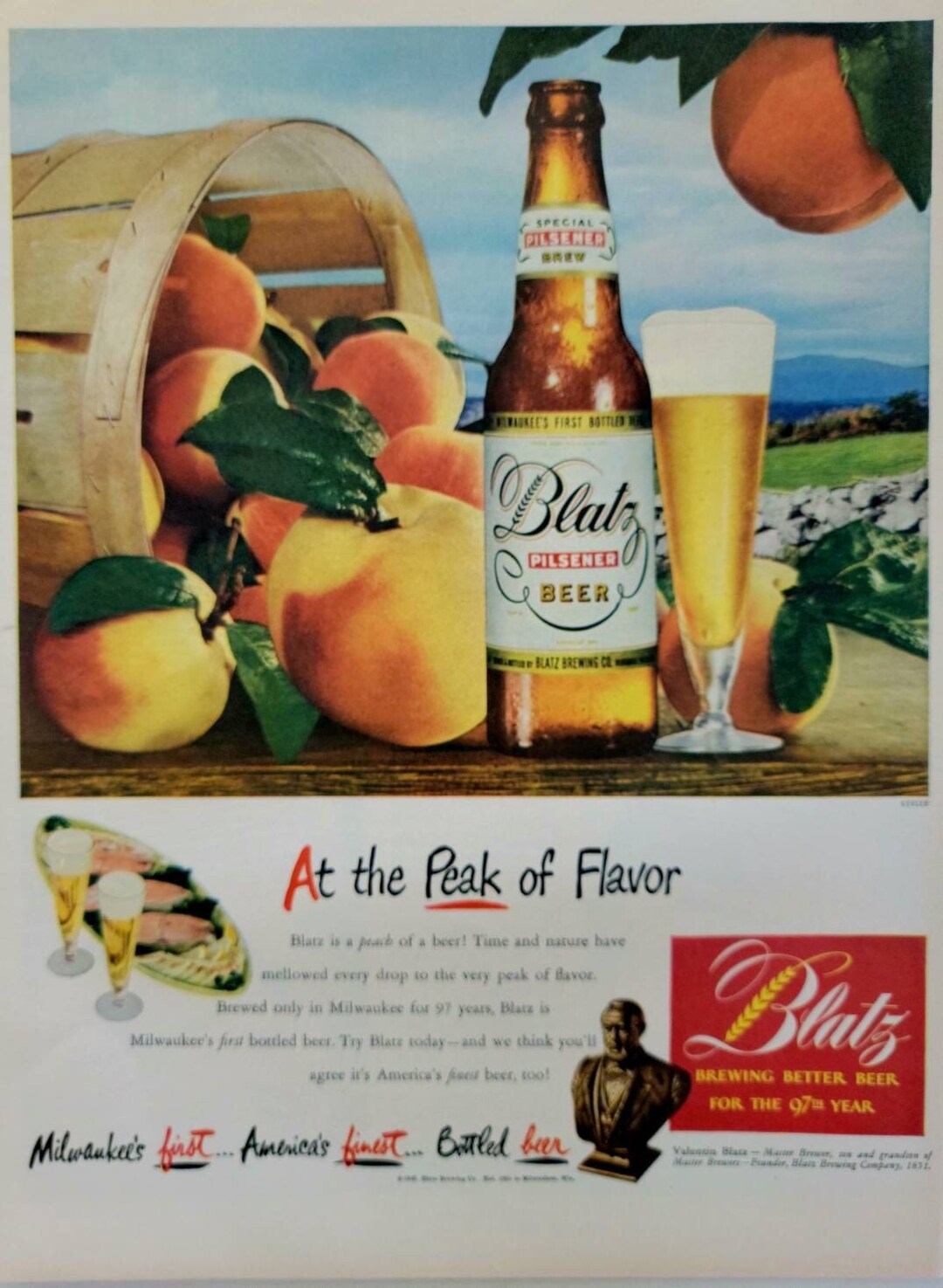 1936年の**Byrrh（ビール）**のヴィンテージ広告ポスター