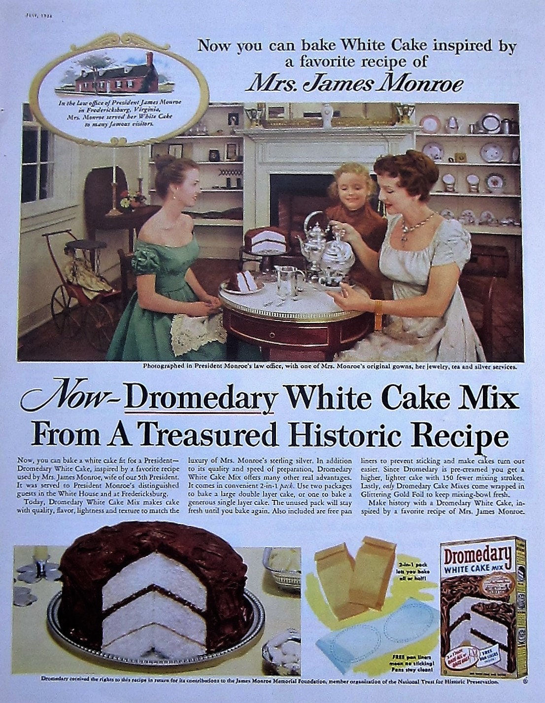 1956 Dromedary Cake Mix Vintage Advertisement Kitchen Wall Art Etsy