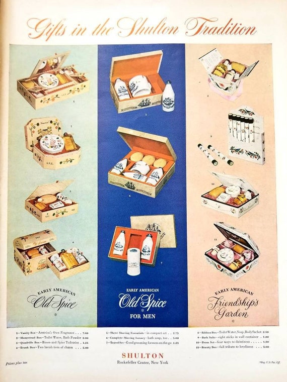 1946 Old Spice Vintage Advertisement Mens Bathroom Wall Art - Mens Bathroom Wall Decor 1946 Old Spice Vintage Advertisement Mens Bathroom Wall Art - Mens Bathroom Wall Decor