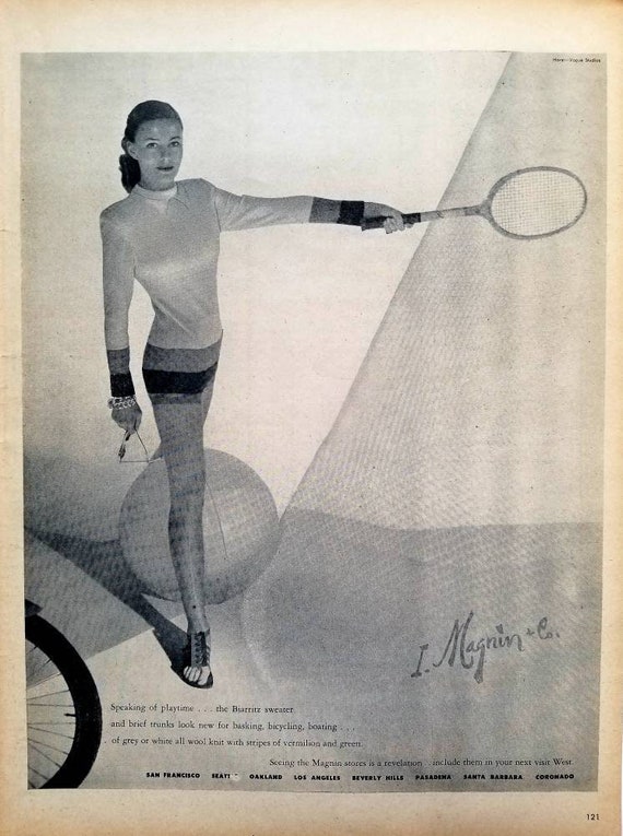1948 I. Magnin Co. Clothing Vintage Advertisement Bedroom Wall Art