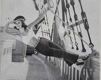 1962 Maidenform bh-advertentie: vintage slaapkamerdecor, boetiekmuurkunst, advertentie lingerietijdschrift gedrukt