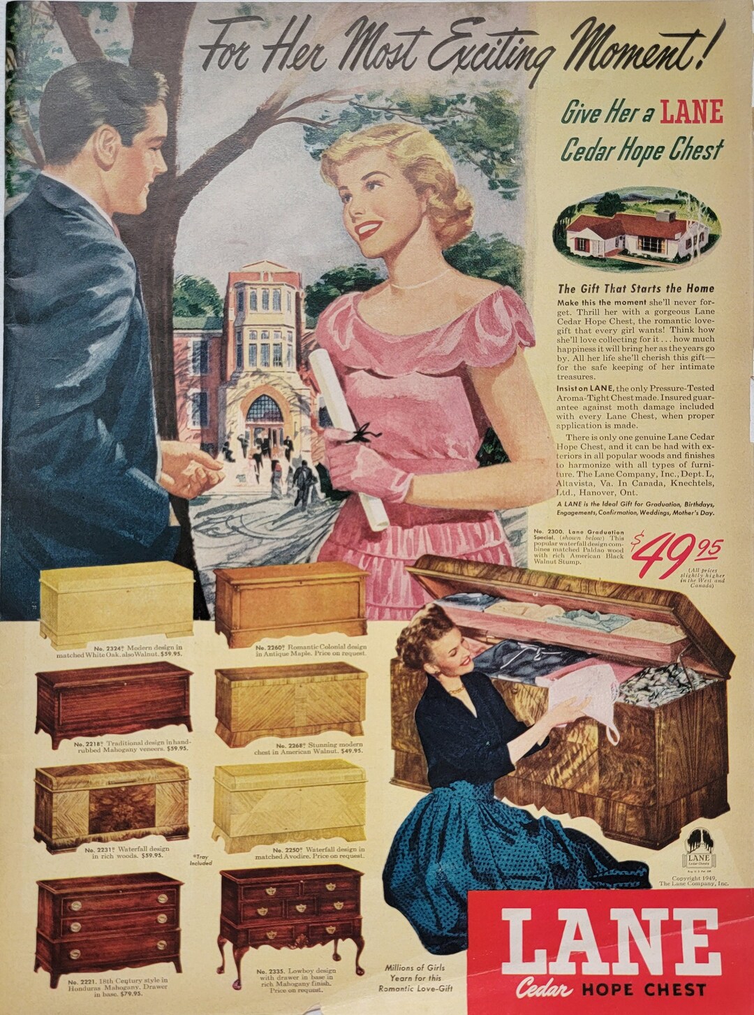 1949 Wood Frame Vintage Poster ポスター 1949 Wood Frame Vintage