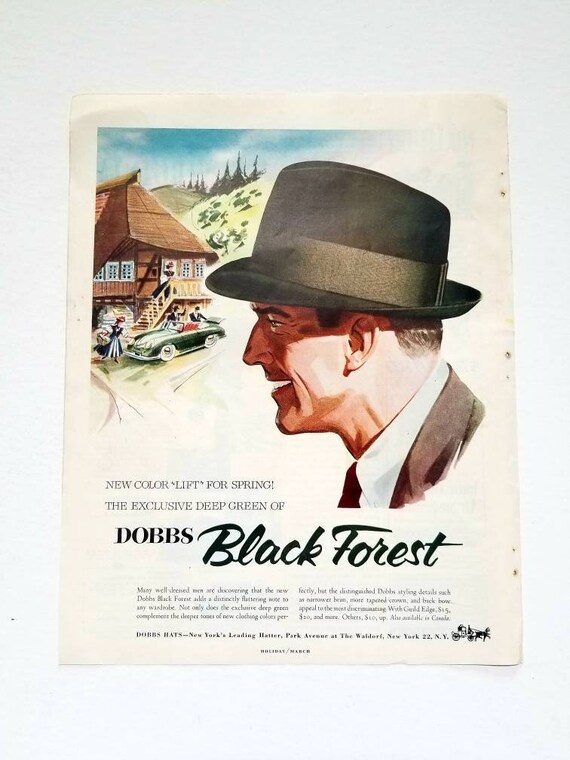 1955 Dobbs Hats Vintage Advertisement 