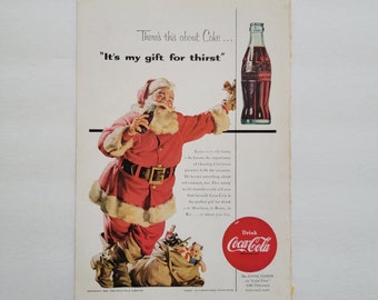 1954年コカ・コーラのサンタクロース広告：ヴィンテージクリスマス