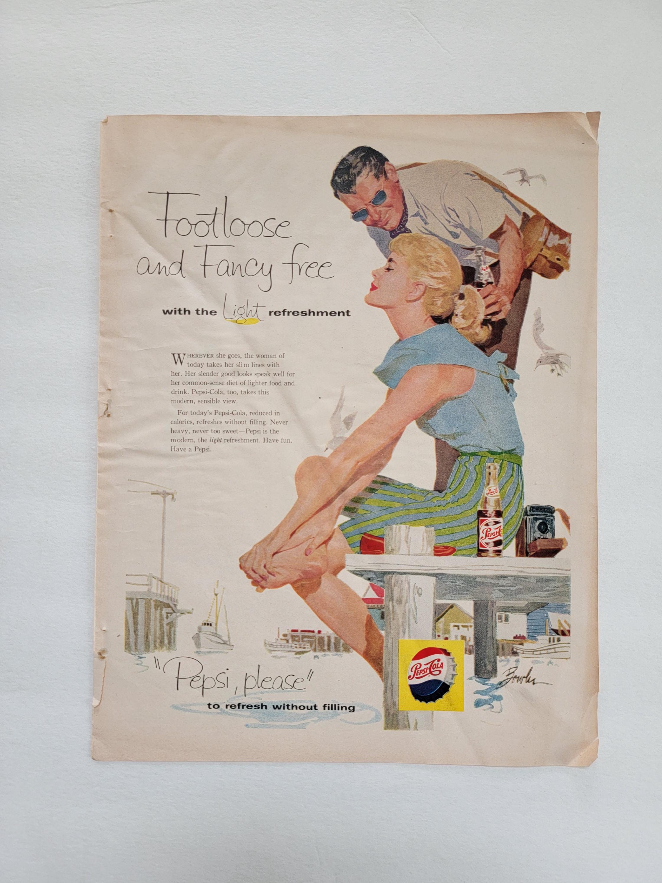 1958年 ペプシコーラ ヴィンテージ広告 キッチンウォールアート 
