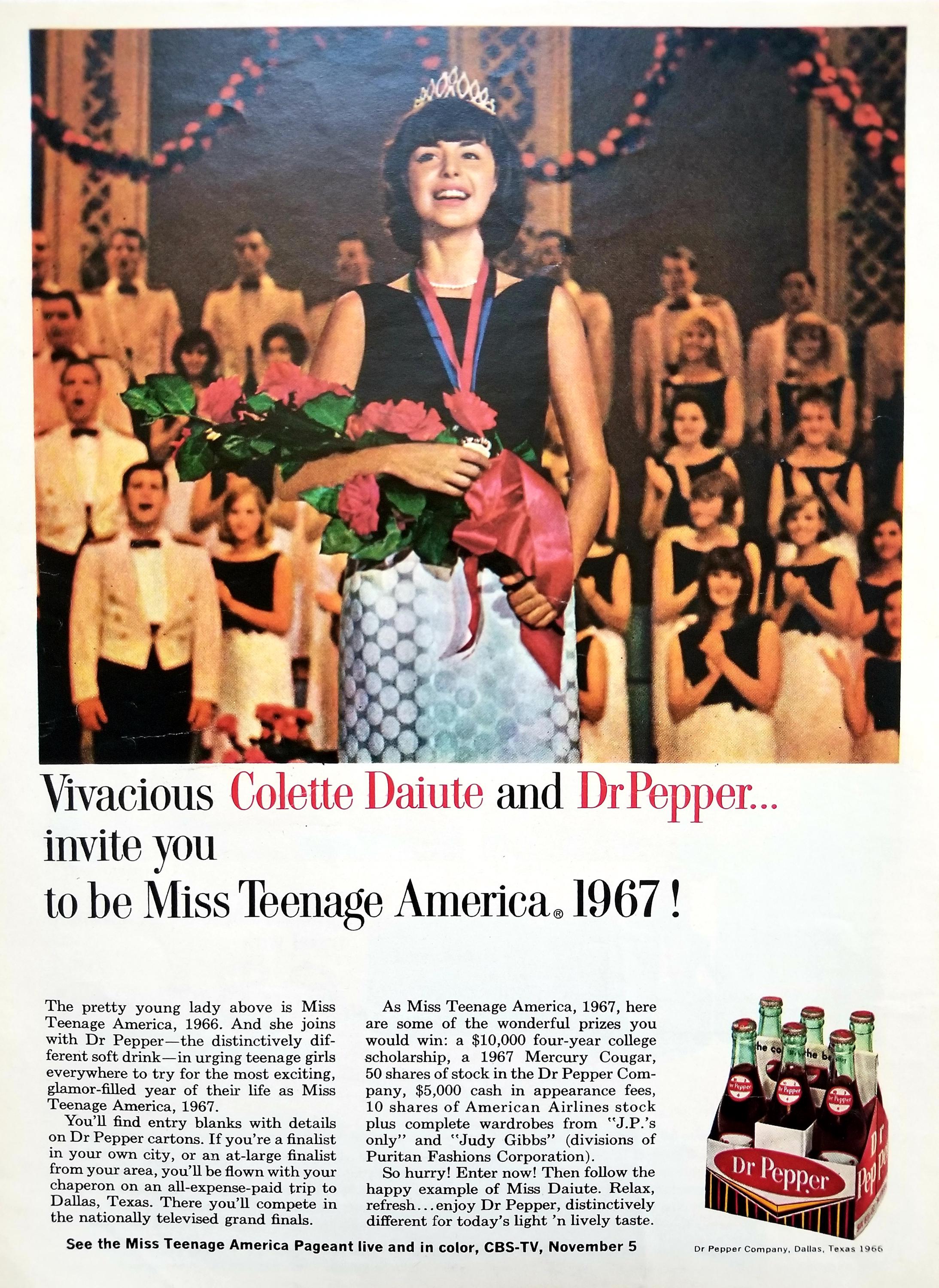 1966 Dr. Pepper Ad: Vintage Kitchen Diner Decor, Soda Magazine