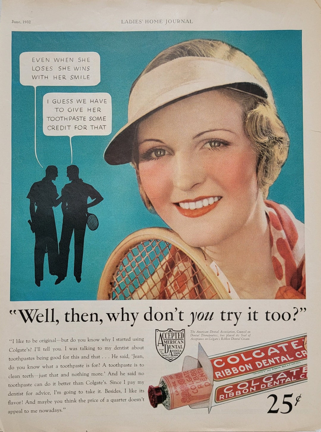 1932 Colgate Toothpaste Vintage Advertisement for Bathroom Wall Art Etsy