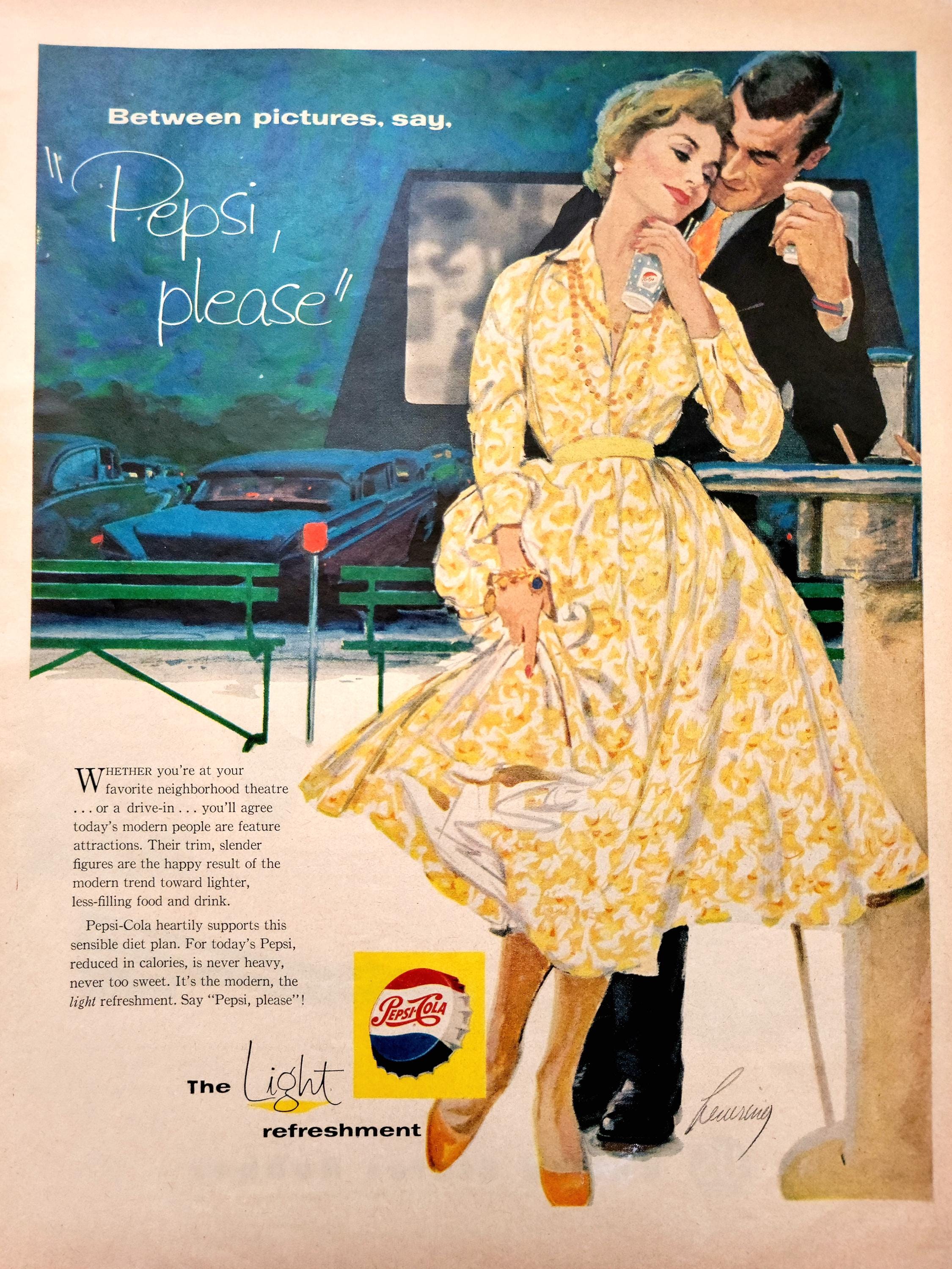 1958年 ペプシコーラ ヴィンテージ広告 キッチンウォールアート
