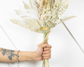 DRIED Mini Sun Palm Bouquet/15"/Bunny Tail Bouquet/Reed/Largus Pampas/Pampas Bouquet Decor/Boho Pampas/Boho Bouquet/Floral/Bunny tail