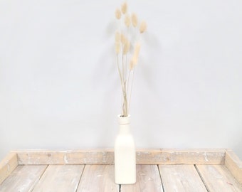 10 Piece BUNNY TAILS/ Pampas Bundle/Home Decor/ Rustic Wedding Decor/ Dried Bunny Tail/ Ivory Pampas/ Natural Pampas/ 2.5ft Long Pampas