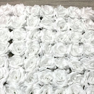 White Rose Flower Panel/ Wedding decor/ Floral decor/ Flower wall/ Event decor/ Floral wall panel
