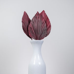 3pc 40" RED PALM SPEARS/ivory Palm/red palm/brown palm/Home Decor/VaseDecor/CenterpiecWedding Decor/Faux Flowers/Silk Flowers/Flower Bouquet