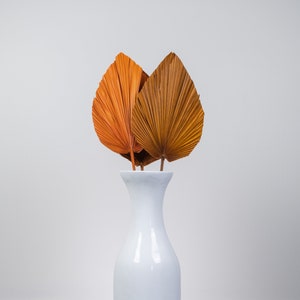 3pc 40" ORANGE PALM SPEARS/ivory Palm/red palm/brown palm/Home Decor/VaseDecor/CenterpiecWedding Decor/Faux Flowers/Silk Flowers/Flower