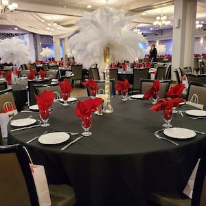 Light Up Ostrich Feather Centerpiece with Fairy Lights