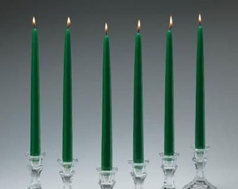 1-3-12pc Green Taper Candles/ 10"/ Centerpieces/ Vases/ Table Decorations/ Long Candles/Tall Candles/Blush Pink/Light Pink