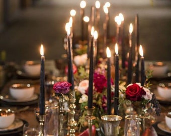 Black Taper Candles/ 10"/ Centerpieces/ Vases/ Table Decorations/ Long Candles/Tall Candles/Blush Pink/Light Pink