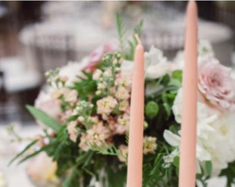 1-3-12pc Pink Taper Candles/ 10&quot;/ Centerpieces/ Vases/ Table Decorations/ Long Candles/Tall Candles/Blush Pink/Light Pink