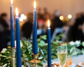 1-3-12pc Royal Blue Taper Candles/ 10"/ Centerpieces/ Vases/ Table Decorations/ Long Candles/Tall Candles/Blush Pink/Light Pink