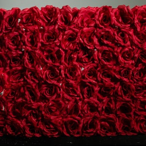 Burgundy Rose Flower Panel/ Wedding decor/ Floral decor/ Flower wall/ Event decor/ Floral wall panel