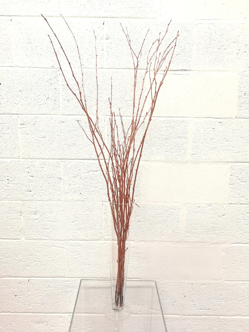Rose Gold Branches/Rose Gold/Curly Twigs/Branches/Centerpiece Etsy