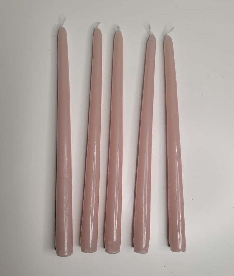 1312pc Sandstone/blush/ Taper Candles/ 10/ Etsy